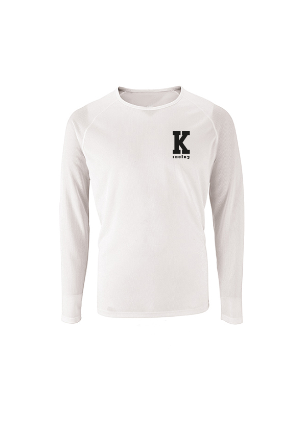 Longsleeve – K Racing – White & Black